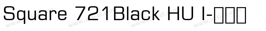 Square 721Black HU I字体转换